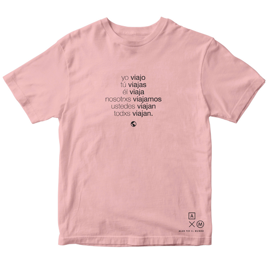 playera unisex rosa