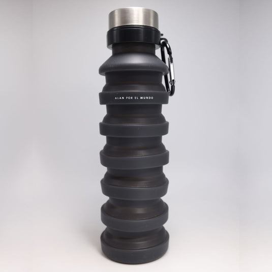 Botella de agua plegable 550ml Negro